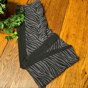 Pink Victoria’s Secret Legging Zebra Striped Large